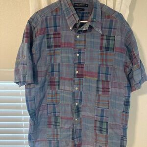 DANIEL CREMIEUX Men's Multicolor Plaid Shirt